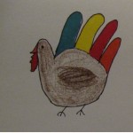 Turkey Hand print and Verse : Glenda Propst