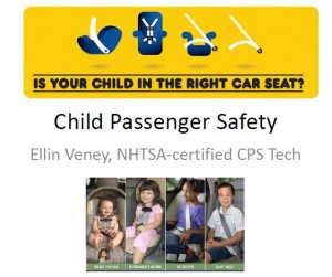 Click on photo for more information on child passenger safety